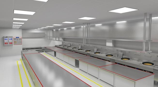 餐飲廚房設計效果圖